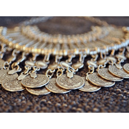 ETHNIC COINS NECKLACE
