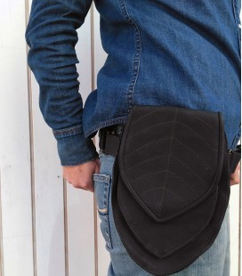 GENUINE LEATHER FANNY PACK LEAF